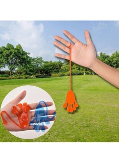 NQOOH 12 Piece Stretchy Sticky Hand Toy Set in Assorted Colors Sensory Stress Relief Toy Perfect for Party Favors and Kids' Gifts  - Image 4