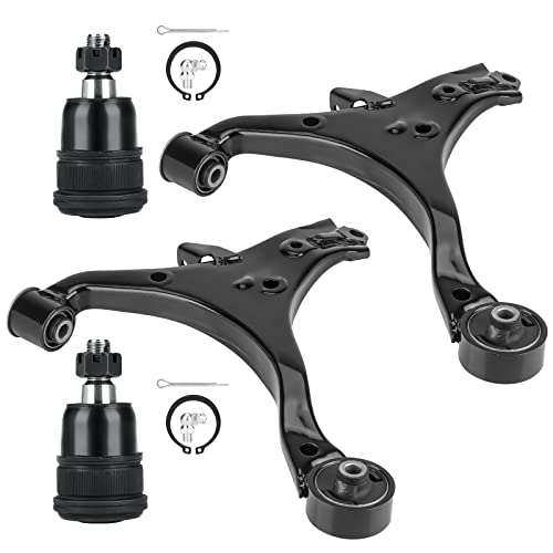 ILONPA Front Lower Control Arms w/Ball Joints Replacement for 2001-2005 Honda Civic Sedan & Coupe, 2001-2005 Acura EL (4pc) - Image 1