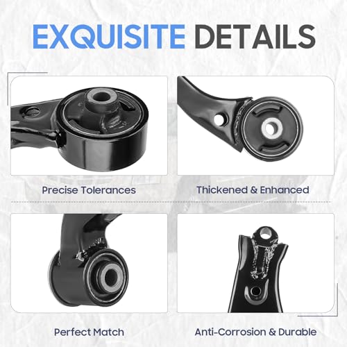 ILONPA Front Lower Control Arms w/Ball Joints Replacement for 2001-2005 Honda Civic Sedan & Coupe, 2001-2005 Acura EL (4pc) - Image 5