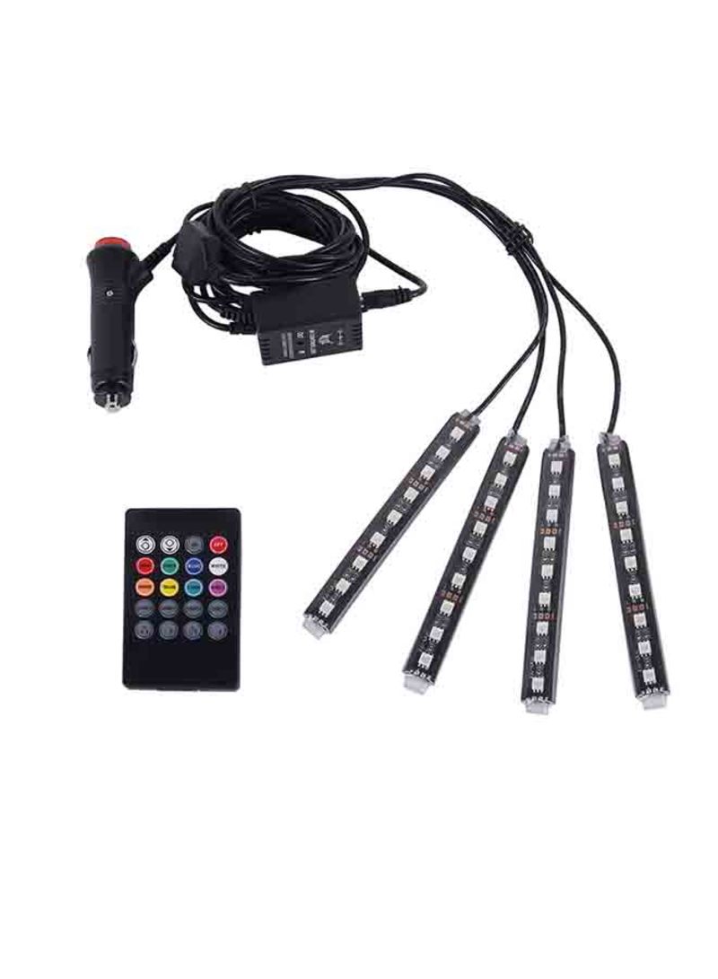 Loquat 4-In-1 Car Interior Floor Decoration Light With Remote - Image 1