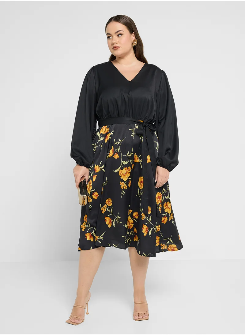 Ella Plus Floral Print Dress