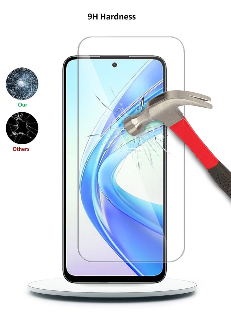 Wtech Honor X7b 4G 2023 Premium Series Curved Edges 9H 2.5D Tempered Glass Screen Protector (MSG9CN) - Clear - Image 3