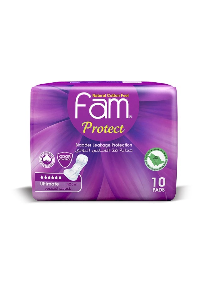 Fam Protect  Incontinence  Ultimate 10 pads - Image 1