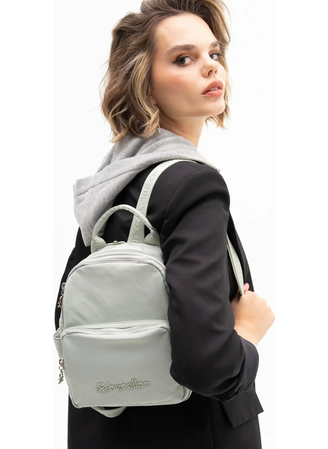 يونايتد كولورز أوف بينتيون Benetton Women's Backpack Water Green BNT1186