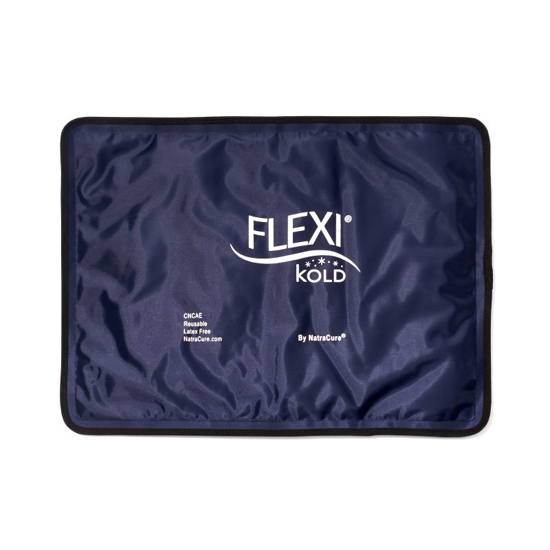 FlexiKold Gel Ice Packs Standard Large 105 x 145 for Injuries Reusable Back Pain Relief Knee Wrap After Surgery Ice Pack for Knee Shoulder 6300COLD by NatraCure