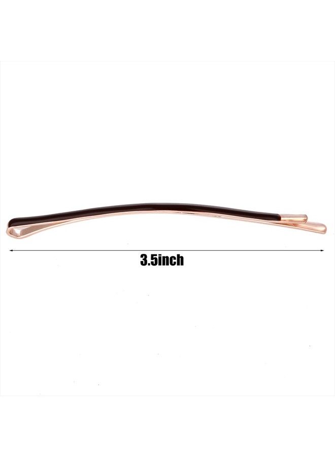 LONEEDY Yishenyishi Pack of 10 Curved Jumbo Bobby Pins,Hair Clips (Brown) - Image 3