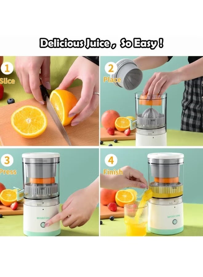 A ZONE Electric Juicer, Rechargeable BPA-Free Electric Citrus Juicer, Portable Juicer for Oranges, Lemons, Grapefruits, and Grapefruits with Easy Pour Spout, with New Ultra Powerful Motor for Easy Juicing - Image 2