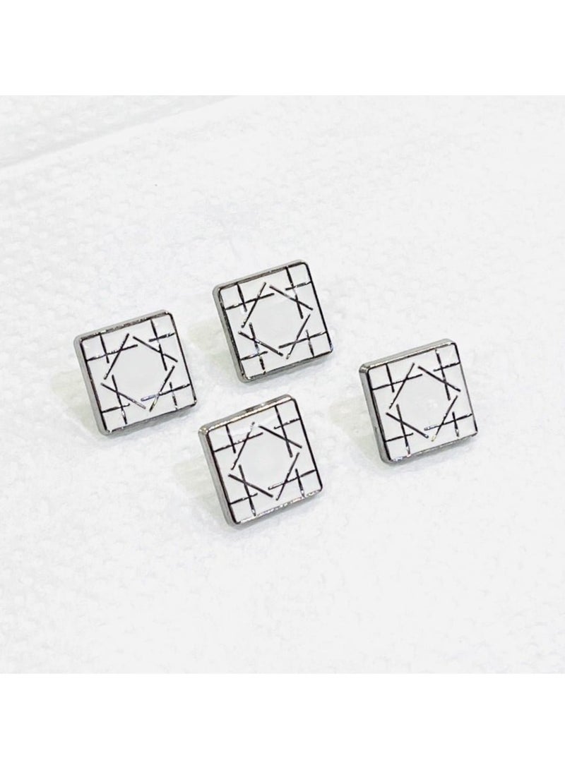 Abrar 8 Set Metal Snap Buttons For Men Saudi Thobe Size 12mm - Image 1