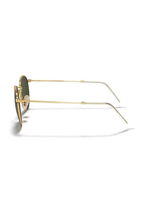 Unisex Round Sunglasses - RB3447-001 - Lens Size: 50mm - Gold - view 3