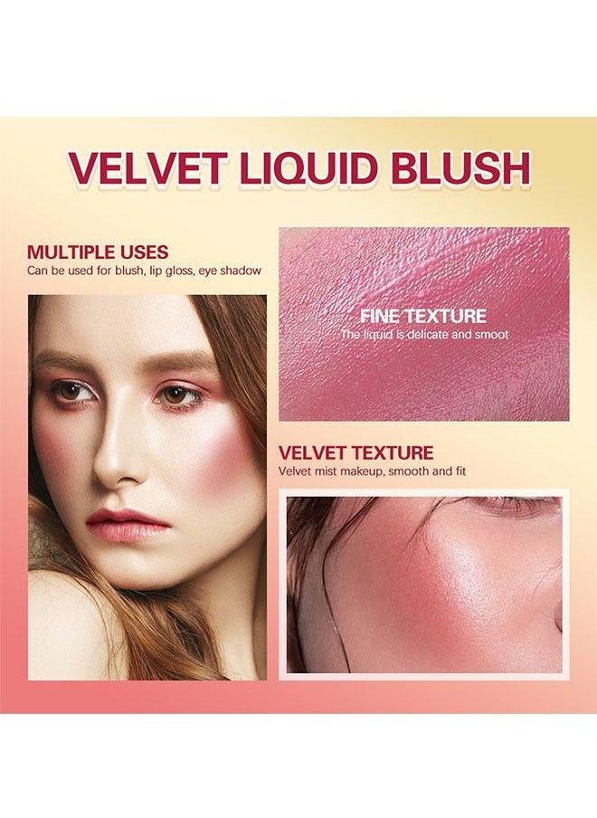 lakerain - Velvet Liquid Blush Lightweiht Long Lasting Create Natural and Vibrant Makeup 04 - Image 1
