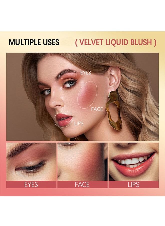 lakerain - Velvet Liquid Blush Lightweiht Long Lasting Create Natural and Vibrant Makeup 04 - Image 1