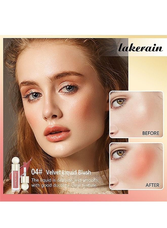 lakerain - Velvet Liquid Blush Lightweiht Long Lasting Create Natural and Vibrant Makeup 04 - Image 1