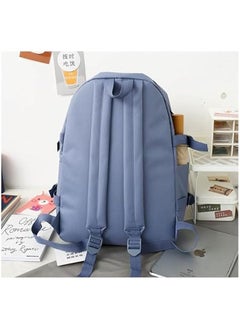 TRASSLE Backpack set 5Pcs Aesthetic School Bags backpack set with Pendant Lunch Bag,Pencil Case,Handbag,Coin Purse  - Image 3