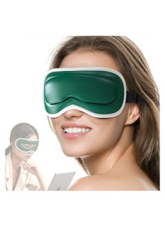 Y&D Wireless Heated Eye Mask with Temperature Control and Massage Function, Massager to Relieve Fatigue, Dry Eyes, Wheels, Dark Circles, Puffiness, Sleep Cold (Green)  - Image 1
