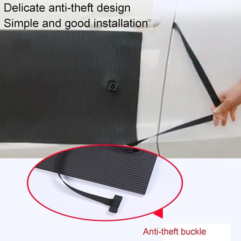 MekUk Garage Wall Protector Dent Prevent Removable Magnetic Car Door Protector, Door Edge Guards, Car Door Guard Protecting Your Car Doors for Parking Garages(80x40x1cm-2pcs), Black - Image 4