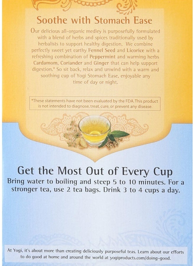 Yogi Tea Stomach Ease - Herbal Tea Bags - Image 4