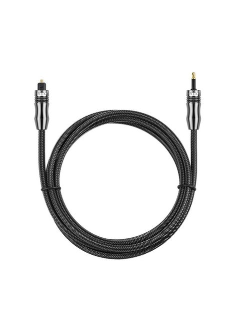 EMK OD6.0MM 3.5 مم صوت رقمي TOSLINK إلى كابل الصوت الرقمي الرقمي MINI TOSLINK ، الطول: 1.5M