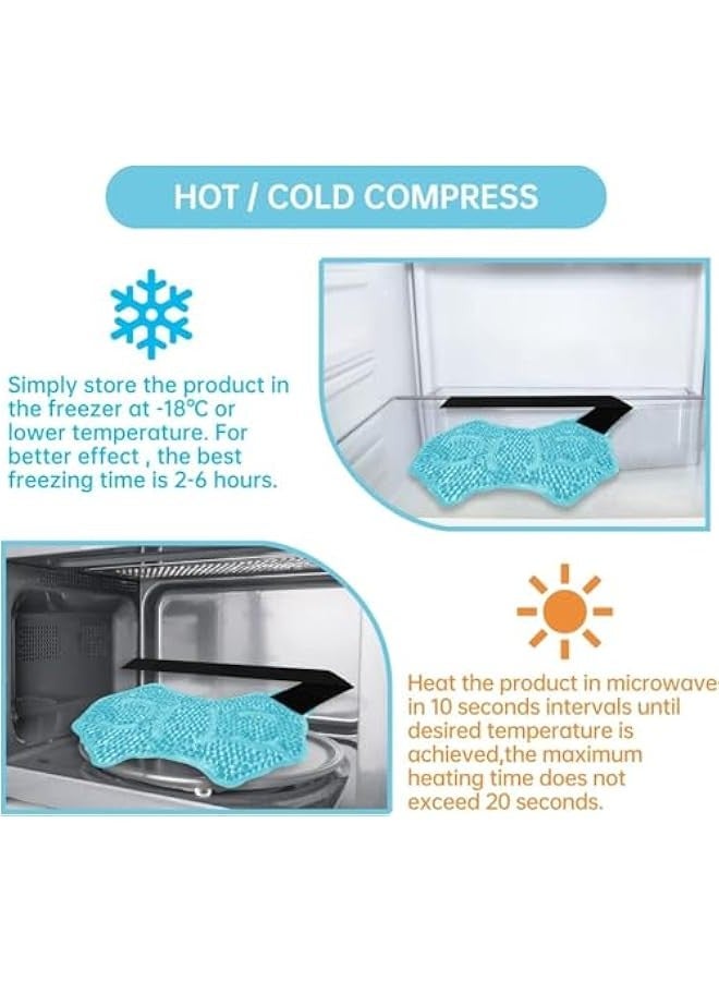 TRASSLE 2 Pcs Gel Ice Cold Packs, Reusable Gel Ankle Cold Pack with Adjustable Brace, Hot Cold Therapy Ice Gel Pack Flexible Ice Pack Wrap for Sprained Ankle Knee Wrist Achilles Feet Swelling  - Image 4