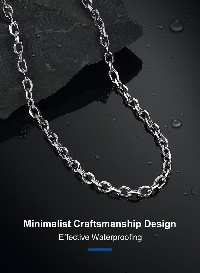 ChainsPro Necklace Men 18inch Chain Rolo Cable Link Chain Stainless Steel Necklaces Men Gift - Image 4