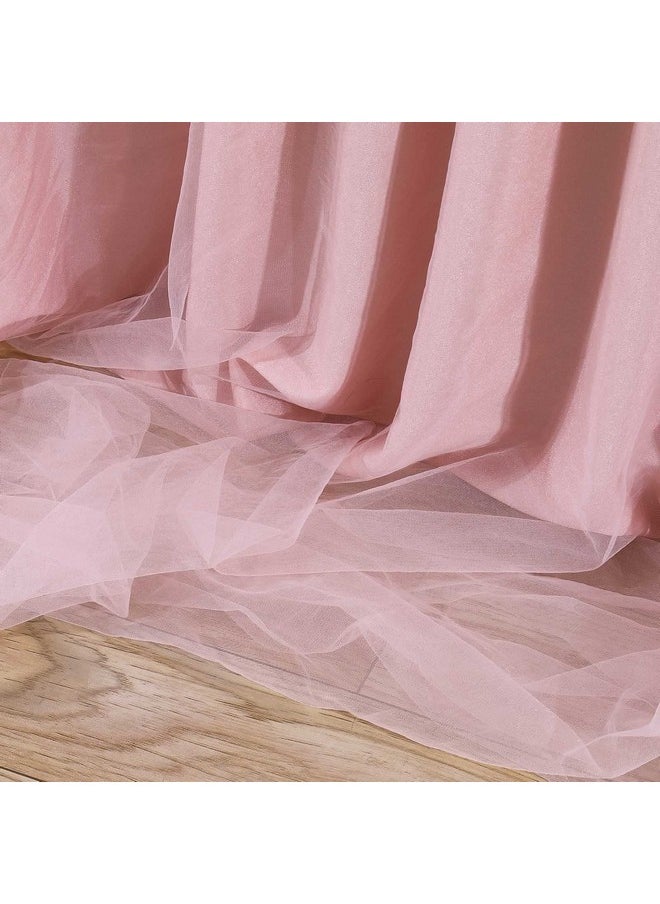 Dust Rose Table Skirt Baby Shower Table Cloth 6Ft Tulle Led Table Cover For Wedding Birthday Party Cake Dessert Table Decorations - pzsku/Z44AD802D5AA852D44D21Z/45/_/1734347061/e09867ce-e3e6-4ccf-a5d3-417fd8ff4a9e