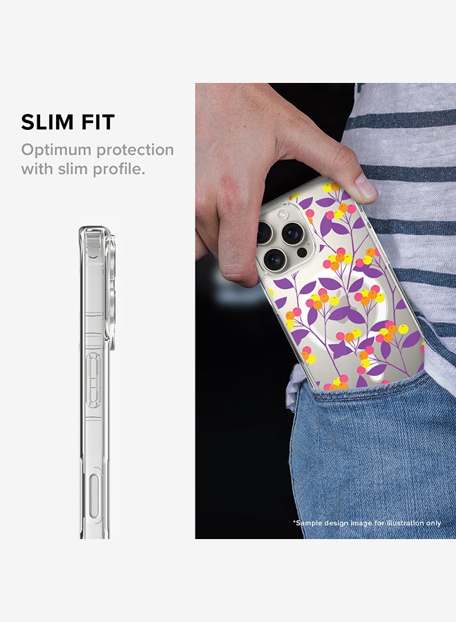 Stylizedd For iPhone 16 Pro Max Case [Compatible with MagSafe] Slim Magnetic cover Clear Phone Case - Milky Way - Image 4