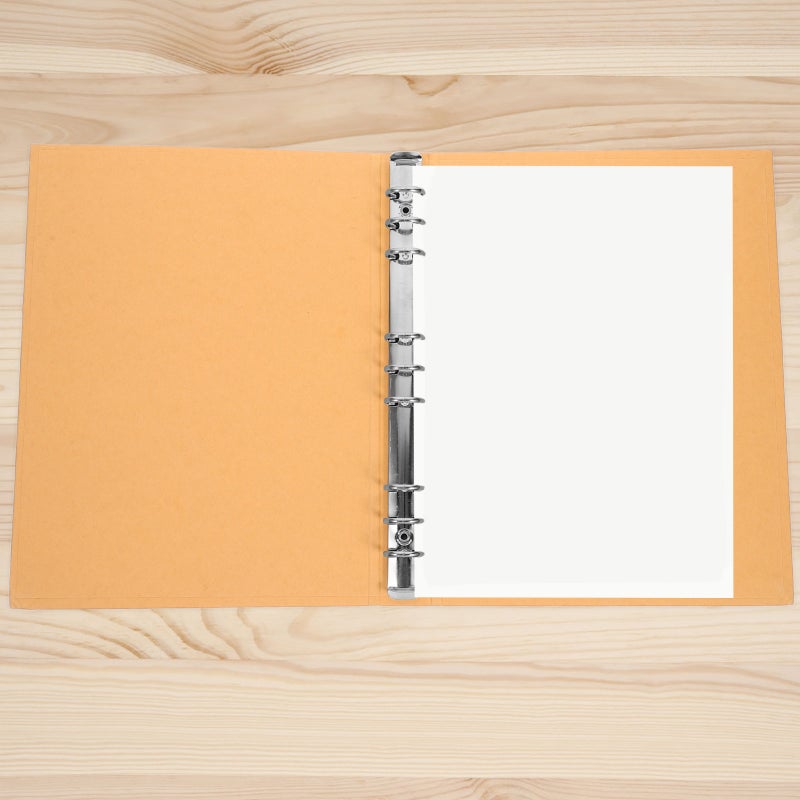 Kraft Paper Binder Refillable Notebook Cover Loose-leaf Notebook Shell Students Binder Shell Binder Cover Binder Notebook Binder Cover Kraft Paper Binder Reusable Notebook Shell - Image 5
