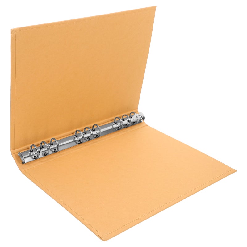 Kraft Paper Binder Refillable Notebook Cover Loose-leaf Notebook Shell Students Binder Shell Binder Cover Binder Notebook Binder Cover Kraft Paper Binder Reusable Notebook Shell - Image 4