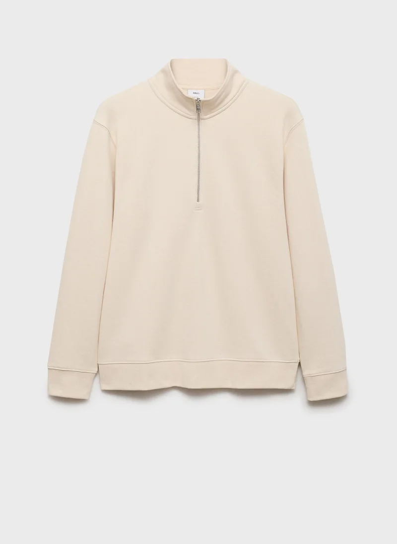 مانجو مان Winny Zip Neck Sweatshirt