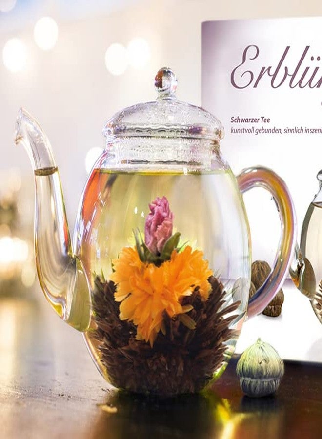 Creano Abloom Tea - Blooming Gift Set in Wooden Box - 12 Pieces in 3 Variations, Black - Image 2