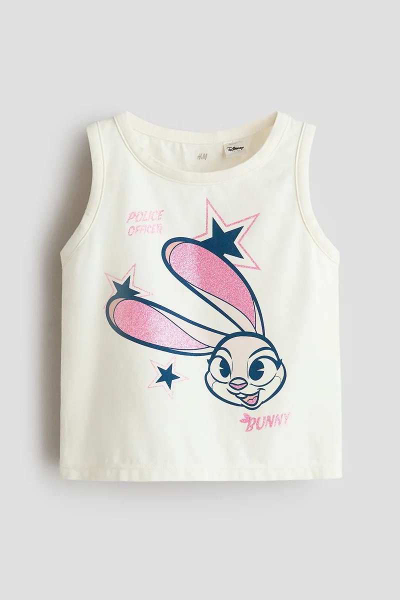 H&M Print-motif cotton vest top