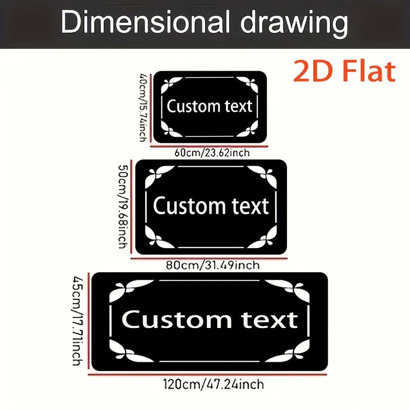 Custom Non Slip Floor Mat 120x160cm Soft Flannel Carpet With PVC Backing Machine Washable For Living Room Bedroom Dorm Entryway - Image 3