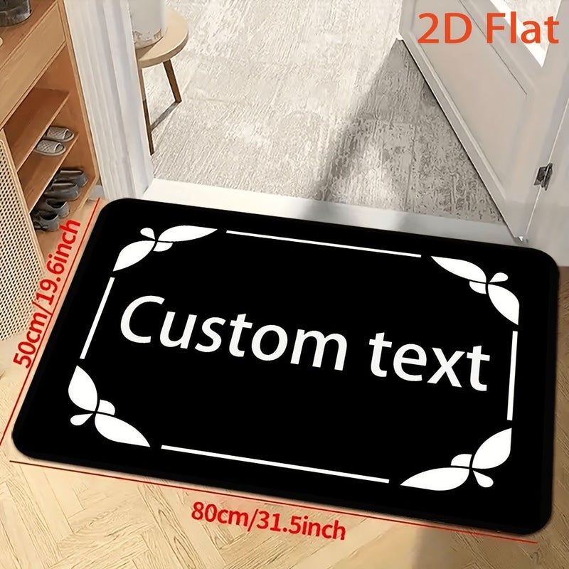 Custom Non Slip Floor Mat 120x160cm Soft Flannel Carpet With PVC Backing Machine Washable For Living Room Bedroom Dorm Entryway - Image 5