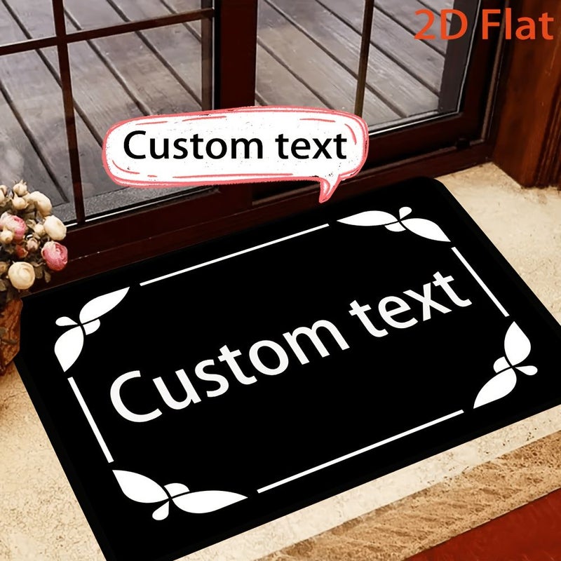Custom Non Slip Floor Mat 120x160cm Soft Flannel Carpet With PVC Backing Machine Washable For Living Room Bedroom Dorm Entryway - Image 1