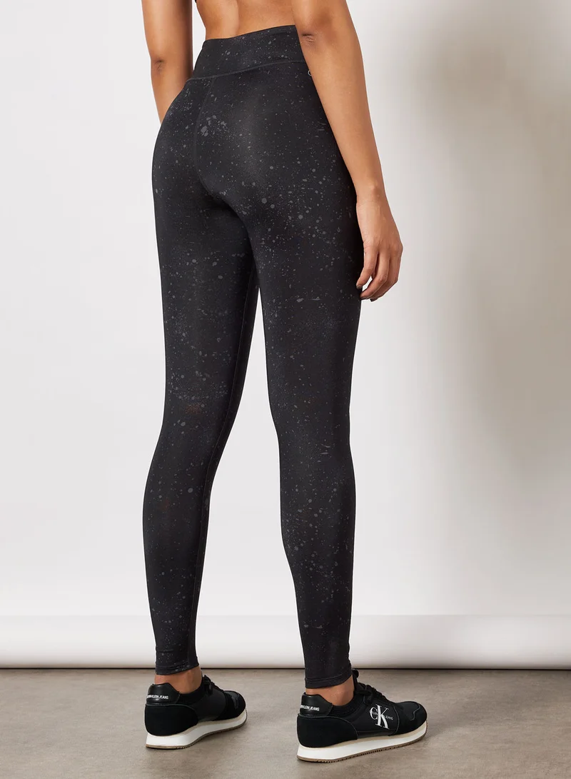 Calvin Klein Performance Splatter Print Gym Leggings