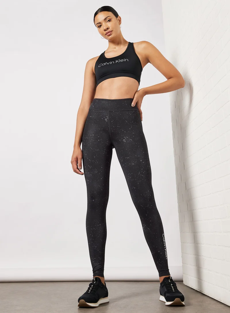 Calvin Klein Performance Splatter Print Gym Leggings