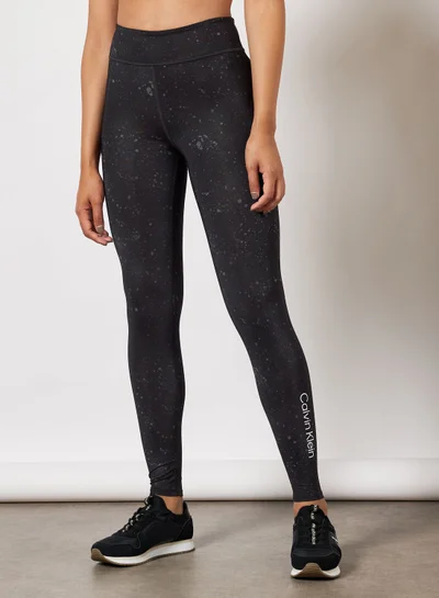 Calvin Klein Performance Splatter Print Gym Leggings
