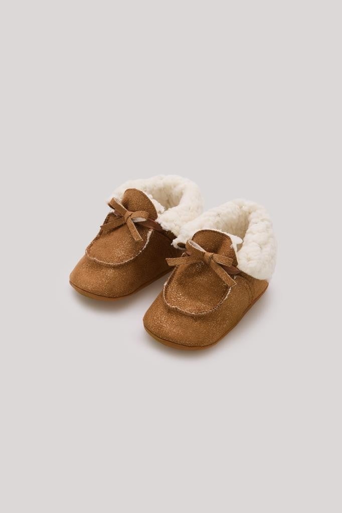 GB Baby Bg Store Baby Girl Brown Booties - Image 3