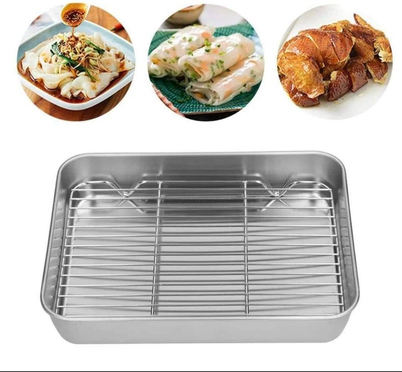 Generic Stainless Roaster with Stainless Grill Stand - A luxury for preparing delicious dishes! - Image 1