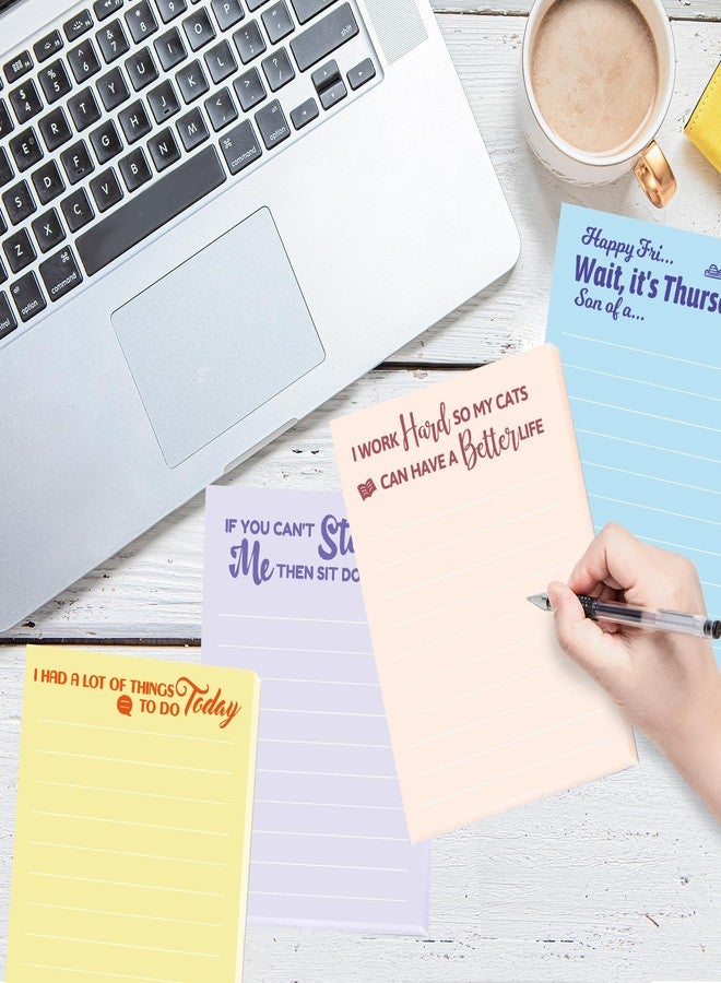 Fancy Land Funny Notepads with Sayings Lined Note Pad with Sarcastic Quotes for Coworkers Office Supplies Women Men 6 Pack - Image 4