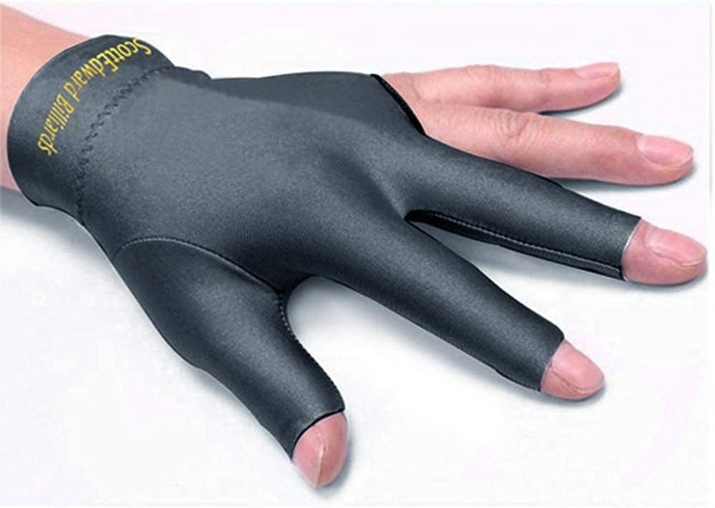 Scott Edward Billiard Gloves, Grey, 10pcs Set for Men and Women - Image 1