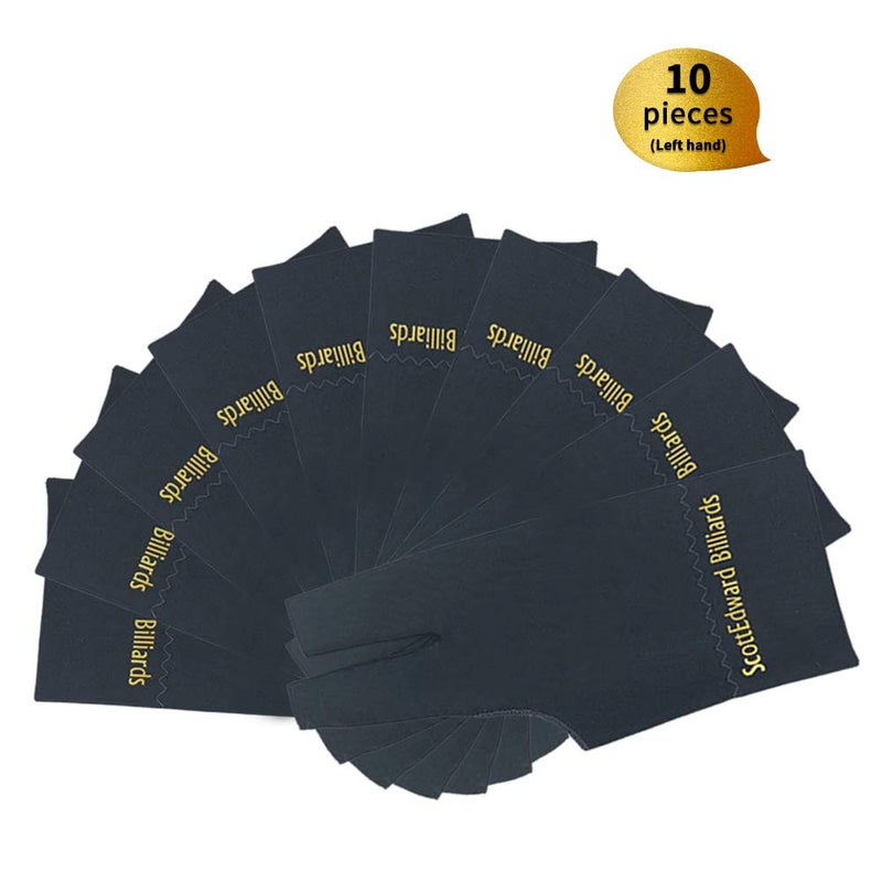 Scott Edward Billiard Gloves, Grey, 10pcs Set for Men and Women - Image 2