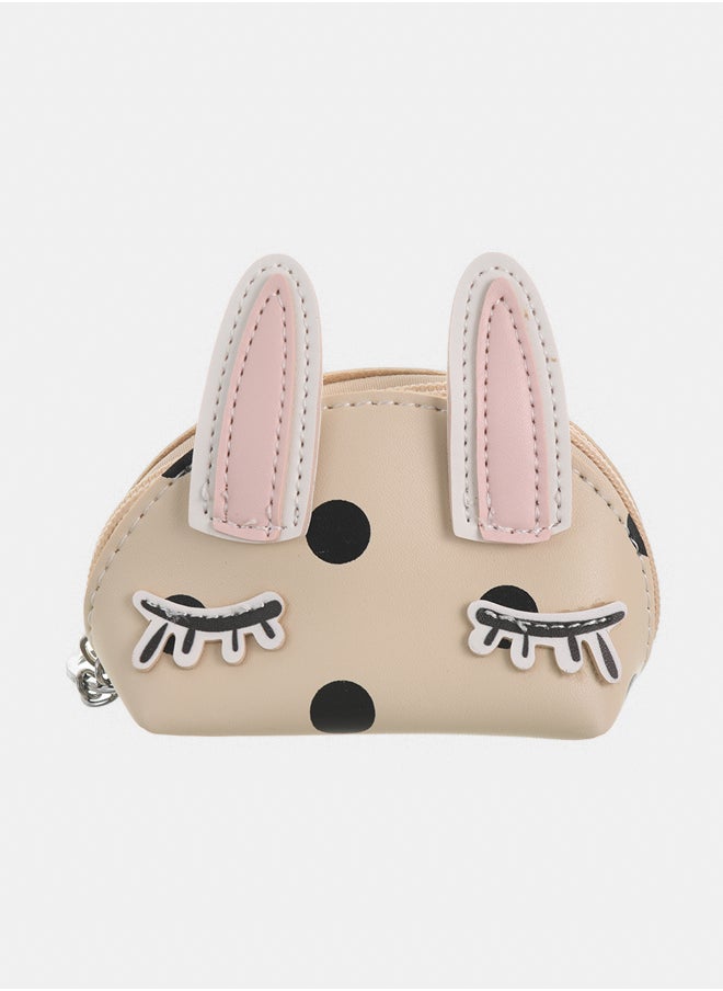 Mini cat wallet with key chain
