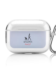 Classic Clear printed Case for Apple AirPods Pro 2nd Generation Thin Transparent Cover [Designed for Apple AirPods Pro 2nd Generation] - Evolution, really? (Blue)