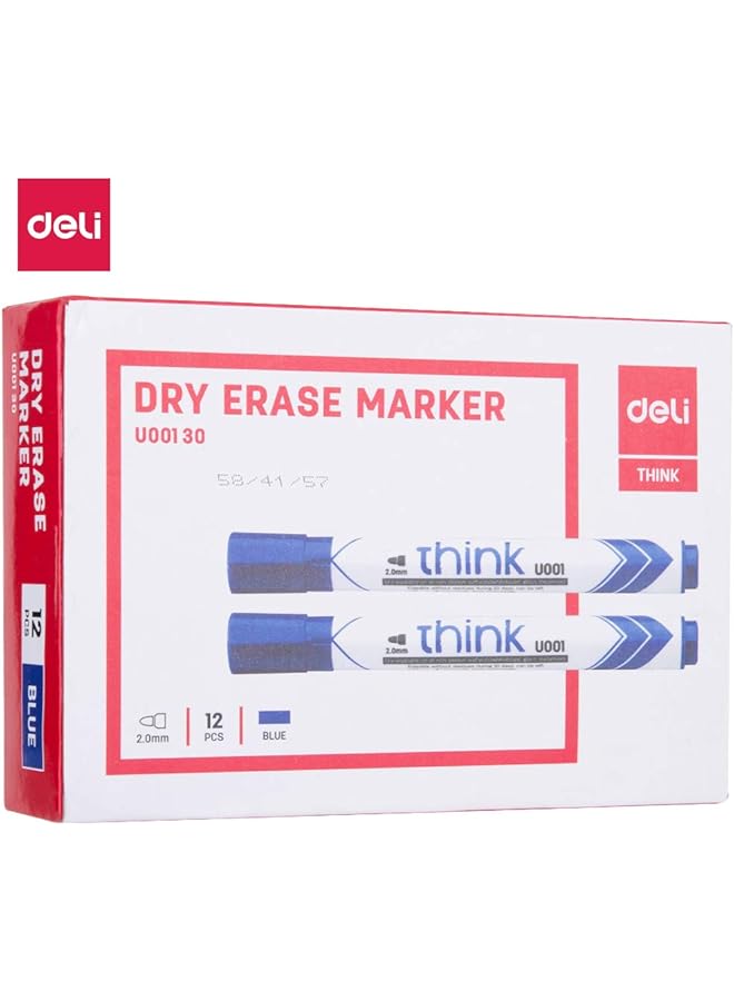 ديلي قلم تحديد قابل للمسح Eu00130، حبر منخفض الرائحة، عبوة من 12 قلم تحديد Eu00130 - Image 2