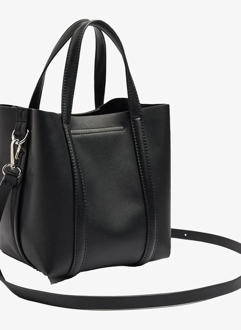 Parfois Black Tote Bag With Crossbody for Women | Best Price UAE
