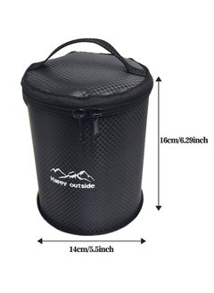 Compact Thermal Cover for Travel & Daily Use - Multi-Purpose Insulated Bottle Bag, Heavy Duty EVA with Aluminum Layer, Crashproof & Antibacterial - Fits Camping Gas Tanks, Coffee Cups, Gym Bottles (All-Black) - pzsku/Z44AE09CD48DA49686183Z/45/_/1735290655/db4fd706-2e9f-42a1-a841-464f953e2e71