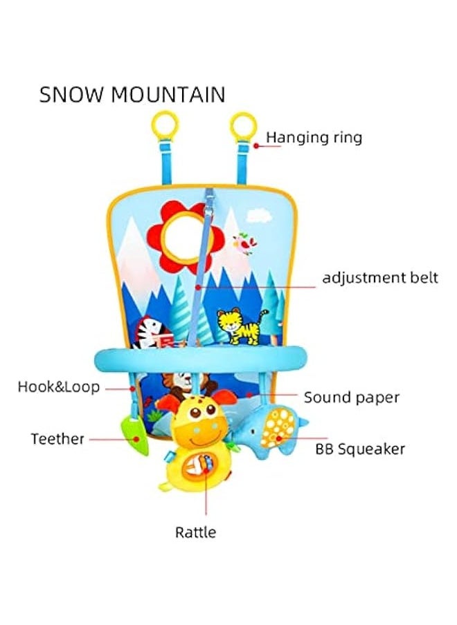 لعبة مقعد السيارة للرضع (0-6 أشهر) - مركز نشاط ركل ولعب مع مرآة جيجلينج - متعة السفر في المقعد الخلفي - ألعاب سفر للأطفال (جبال ثلجية) - قطيفة - pzsku/Z44AE0F3DCE8B3B033E9CZ/45/_/1712714014/52e2eebe-650b-4b5c-891c-6dabc5b89e99