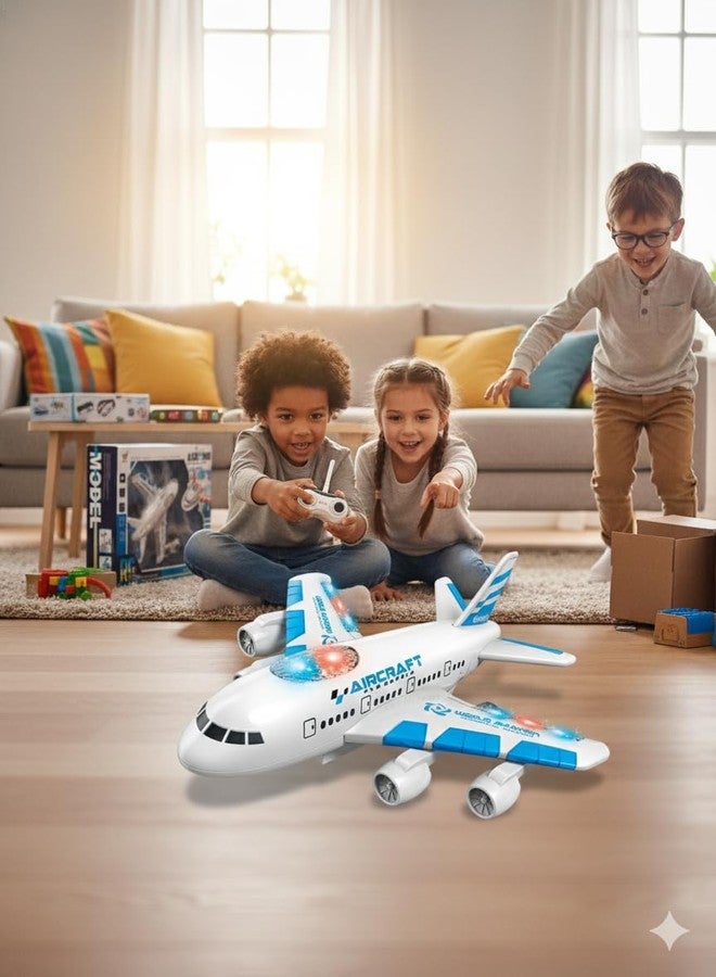 Jack Royal 4Channel Remote Aeroplane Boing RC Airbus Toy with Light Music Airplane for Kids4Channel Remote Aeroplane RC Aerobus Toy with Light Music Airplane for Kids (Red) - Image 3