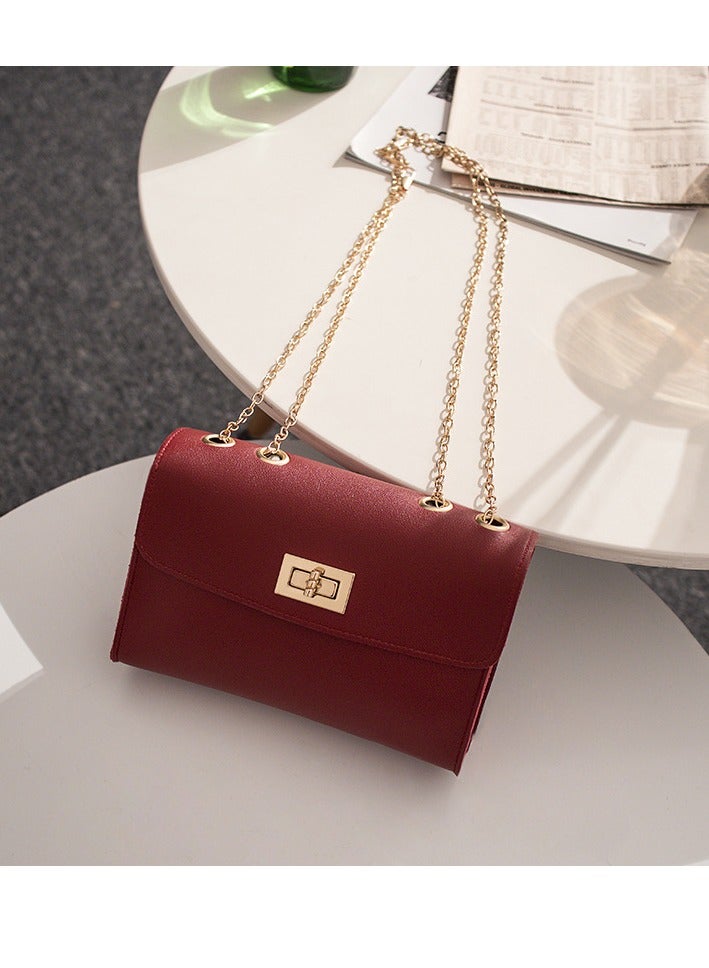Sheepskin pattern cross-body small square bag