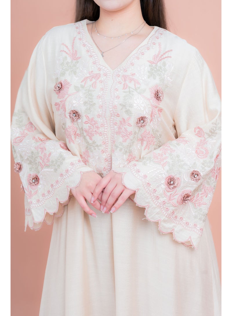 IKKXA Modern Embroidered Jalabiya - Image 2